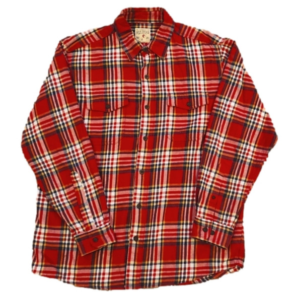 RED Head Brand Co Red Plaid Flannel Button-Up Shirt - Picture 1 of 6